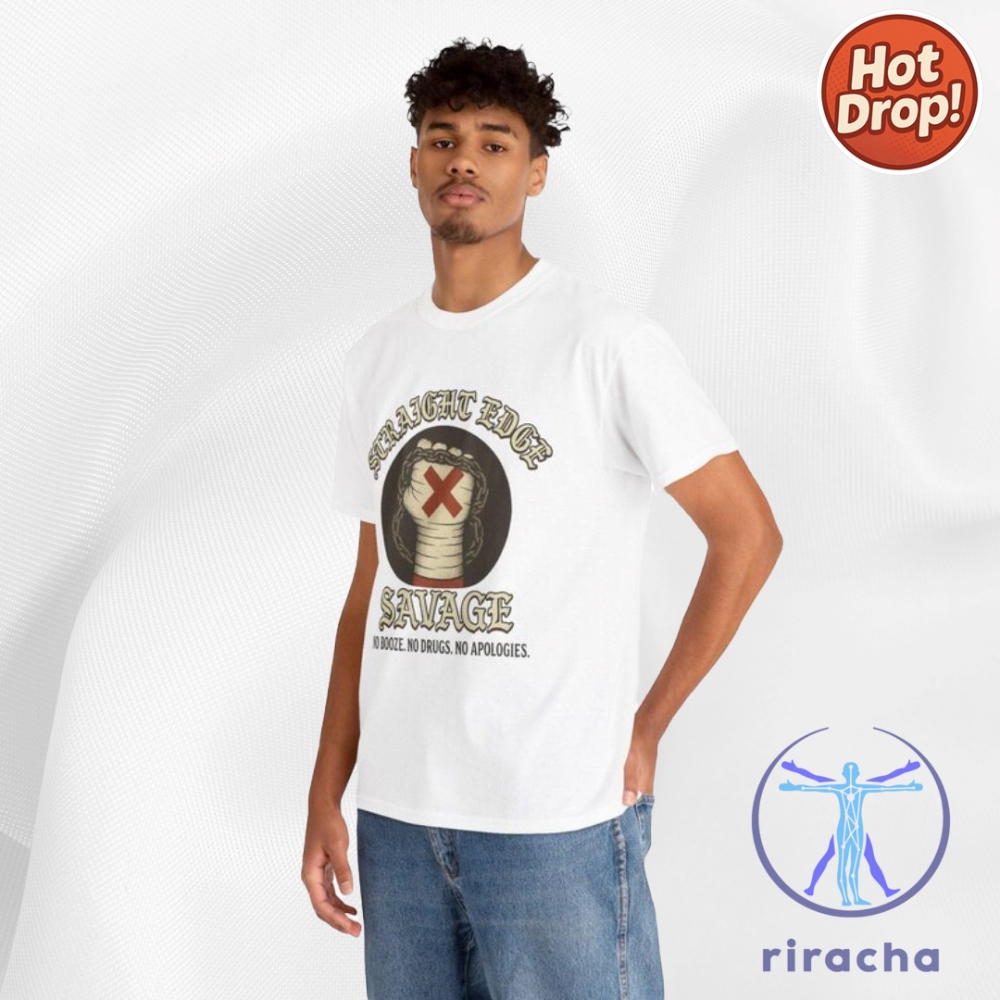 Wrestling Hardcore Straight Edge Savage T Shirt Hoodie Sweatshirt Cm Punk Inspired Vintage Fan Tee riracha 9