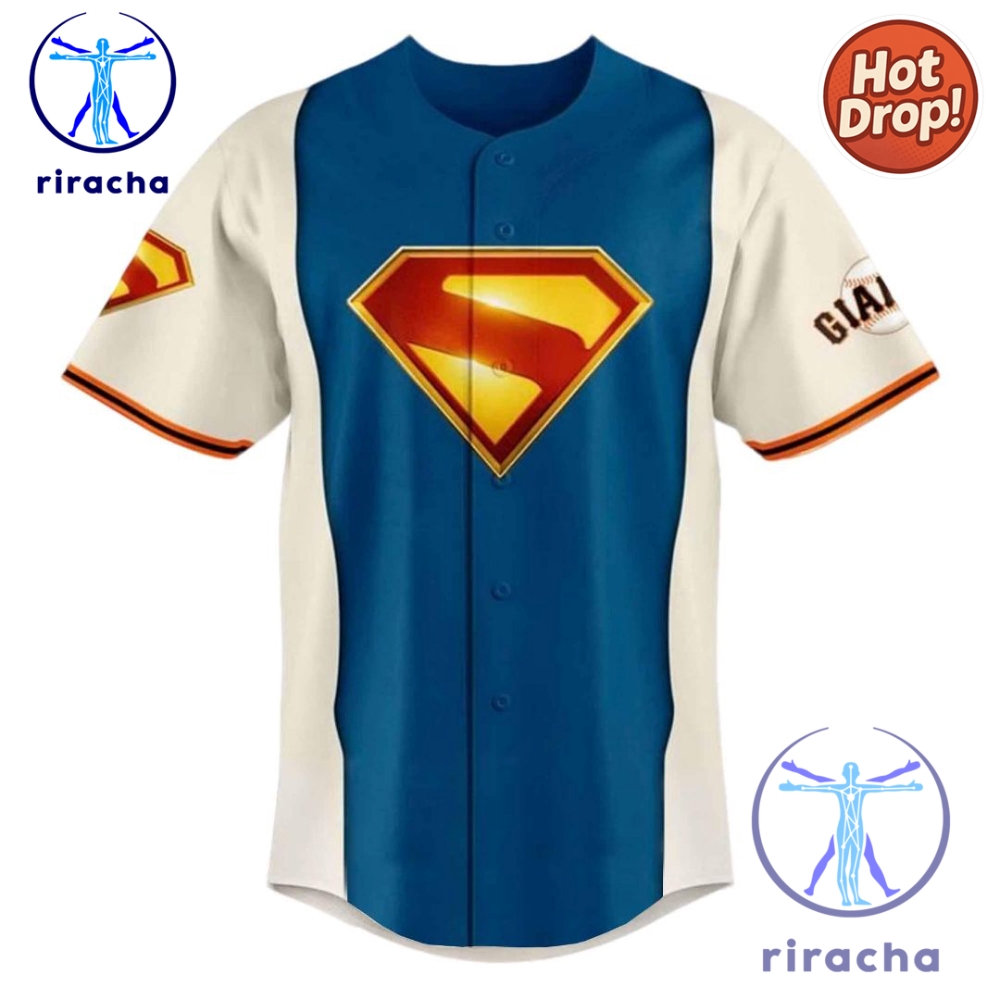 San Francisco Giants Superman Night Jersey Giveaway 2025 Baseball Shirt