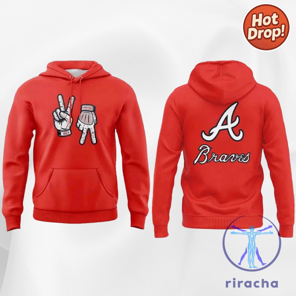 Atlanta Braves Chris Sale Peace Up A Town Down Hoodie 3D Shirt Sweatshirt 2025
