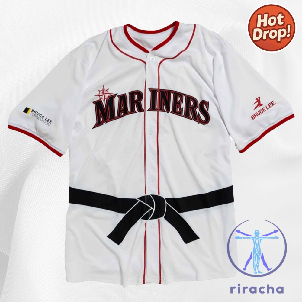 2025 Seattle Mariners Bruce Lee Jersey Giveaway Baseball Shirt