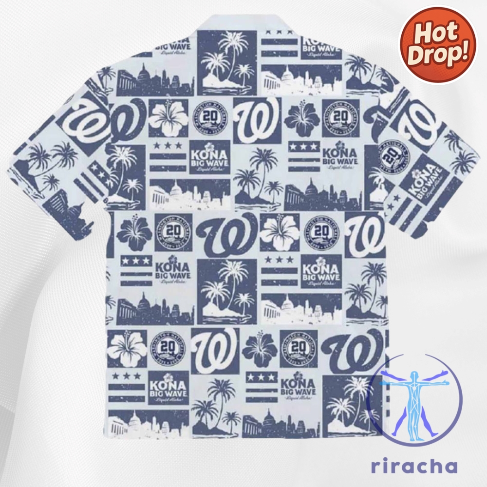 2025 Washington Nationals Nationals Nat20 Hawaiian Shirt Giveaway Button Up Shirts